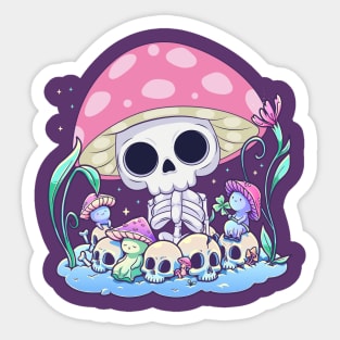 Poisonous Skeleton Sticker